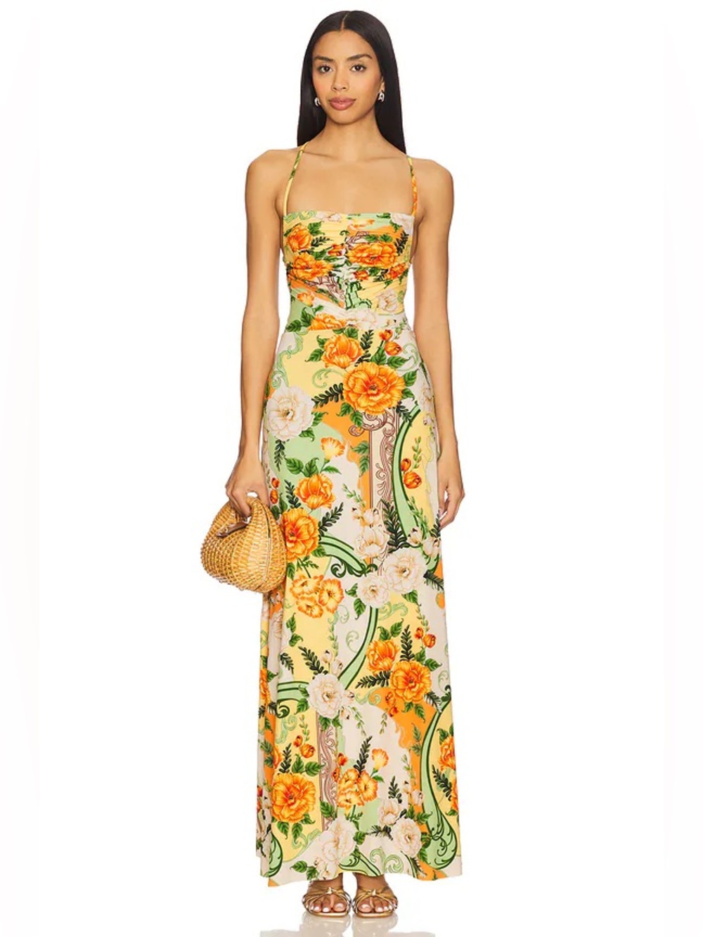Agua Bendita Arista Ete Dress in Multicolor Floral